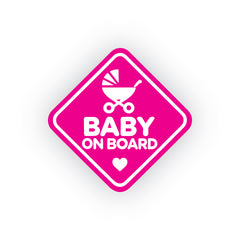 Fun Design Baby on Board Car Decal