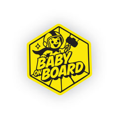 Simple Baby on Board Sticker for Families