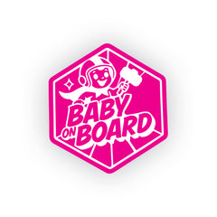 Simple Baby on Board Sticker for Families