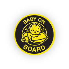 Bold Baby on Board Safety Decal for Roads