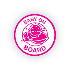 Bold Baby on Board Safety Decal for Roads
