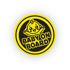 Eye-Catching Baby on Board Vehicle Sign