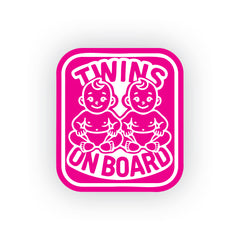 Twin Baby on Board Notice for Vehicle Windows