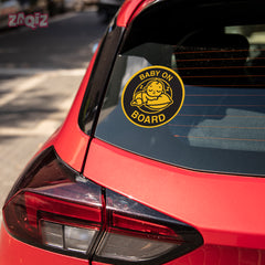Bold Baby on Board Safety Decal for Roads