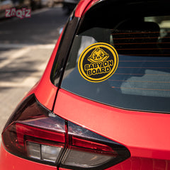 Eye-Catching Baby on Board Vehicle Sign