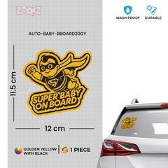 Reflective Baby on Board Safety Sticker