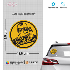 Stylish Baby on Board Notice for Cars