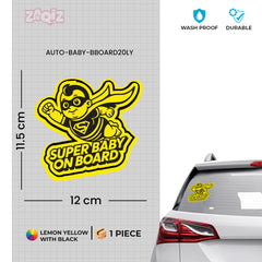 Reflective Baby on Board Safety Sticker