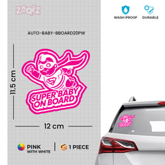 Reflective Baby on Board Safety Sticker