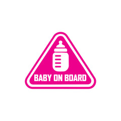 Cute and Safe Baby on Board Decal Design