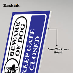 Warning: Property Protected by Trained Dogs