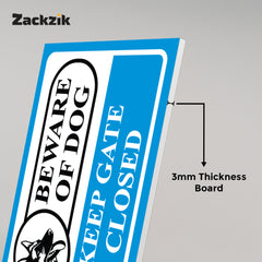 Warning: Property Protected by Trained Dogs