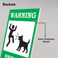 Fluffy but Fierce: Beware of the Dog