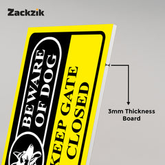 Warning: Property Protected by Trained Dogs