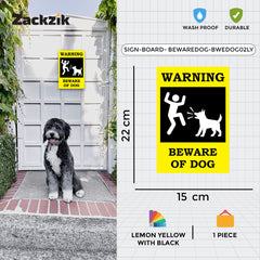 Fluffy but Fierce: Beware of the Dog