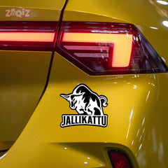 Angry Bull Head Sticker for Car and Bike