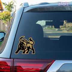 Bull Horn Logo Sticker – Aggressive Look Design