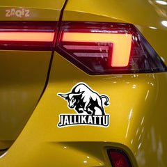 Angry Bull Head Sticker for Car and Bike