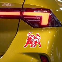 Bull Horn Logo Sticker – Aggressive Look Design