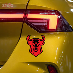 Wild Bull Charging Sticker