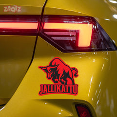 Angry Bull Head Sticker for Car and Bike