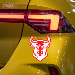 Wild Bull Charging Sticker