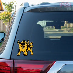 Bull Face Vinyl Decal for Rear Window