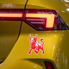 Car Bonnet Bull Sticker – Bold and Striking Shape