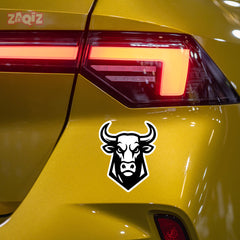 Wild Bull Charging Sticker