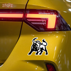 Bull Horn Logo Sticker – Aggressive Look Design