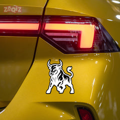 Car Bonnet Bull Sticker – Bold and Striking Shape