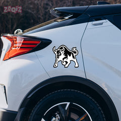 Tribal Bull Head Decal – Waterproof for Bikes