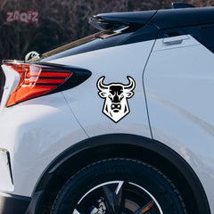 Wild Bull Charging Sticker