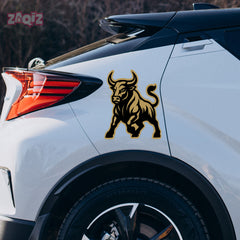 Car Bonnet Bull Sticker – Bold and Striking Shape