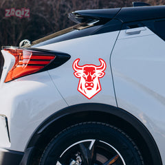 Wild Bull Charging Sticker