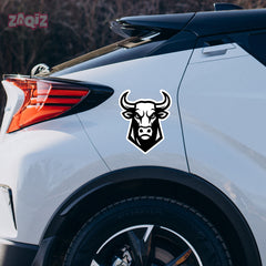 Wild Bull Charging Sticker