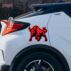 Tribal Bull Head Decal – Waterproof for Bikes