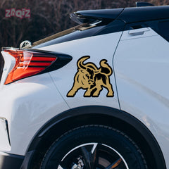 Bull Horn Logo Sticker – Aggressive Look Design