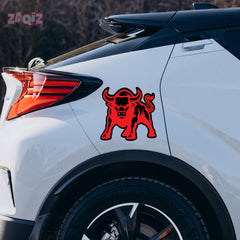 Bull Face Vinyl Decal for Rear Window
