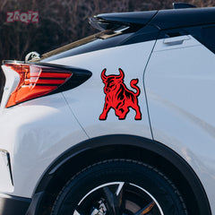 Car Bonnet Bull Sticker – Bold and Striking Shape