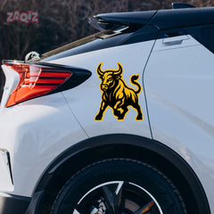 Car Bonnet Bull Sticker – Bold and Striking Shape