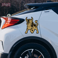 Car Bonnet Bull Sticker – Bold and Striking Shape