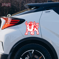 Bull Face Vinyl Decal for Rear Window
