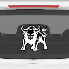 Bull Face Vinyl Decal for Rear Window