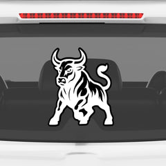 Car Bonnet Bull Sticker – Bold and Striking Shape