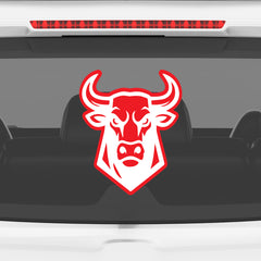 Wild Bull Charging Sticker