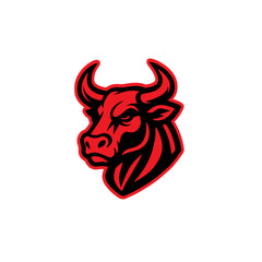 Furious Bull Wall Sticker – Peel and Stick Design