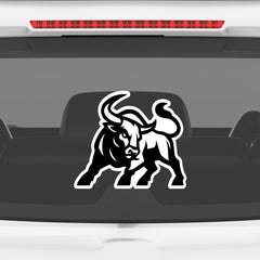 Bull Horn Logo Sticker – Aggressive Look Design