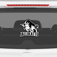 Angry Bull Head Sticker for Car and Bike