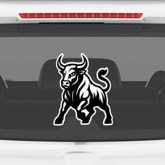 Car Bonnet Bull Sticker – Bold and Striking Shape